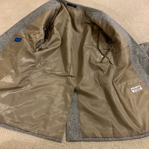 Towncraft size 40R mens blazer sports 100% silk 2 button clousre single vented - Picture 14 of 17